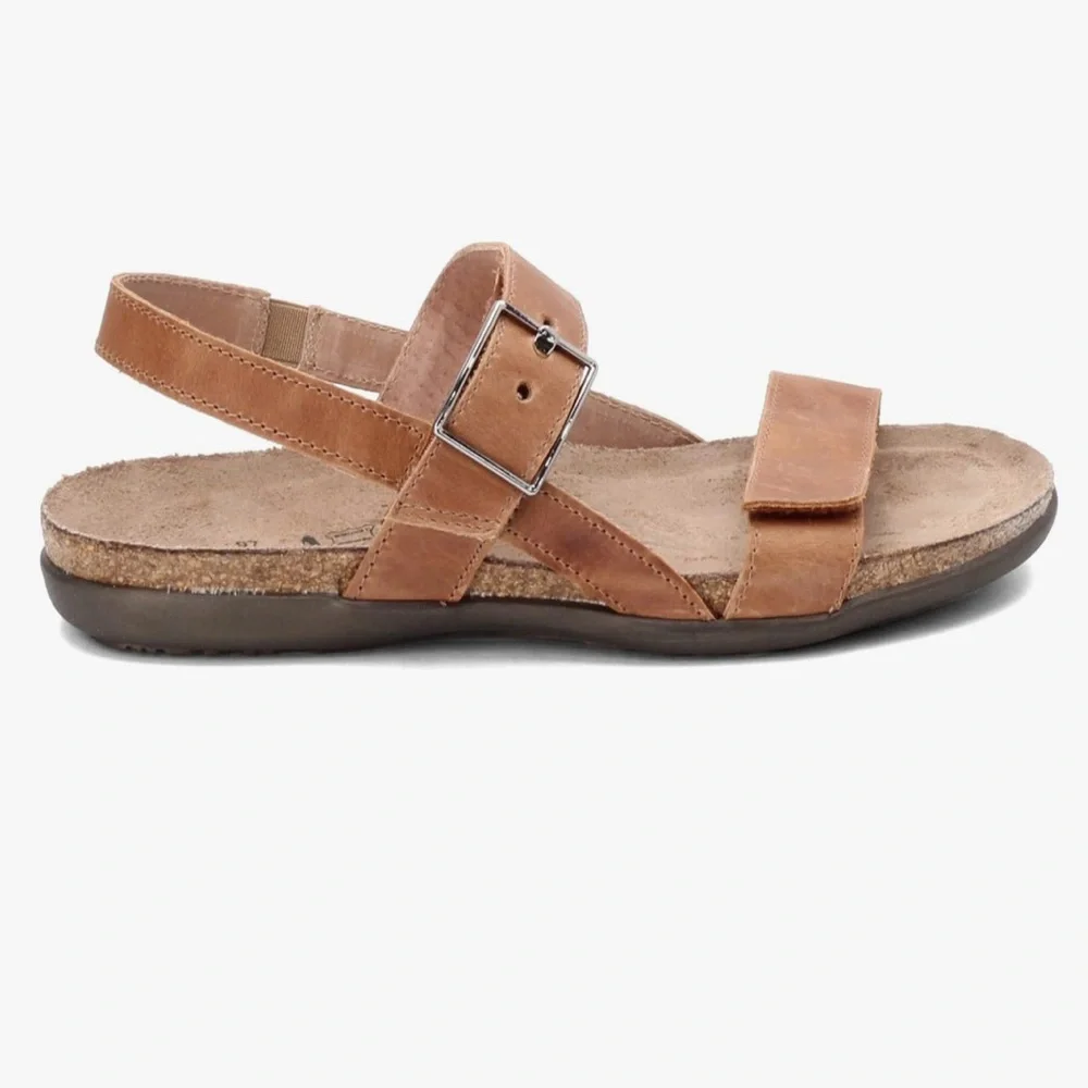 NAOT NEW Size 5.5 (36 )Footwear Women's Norah Sandal in Latte Brown Lthr